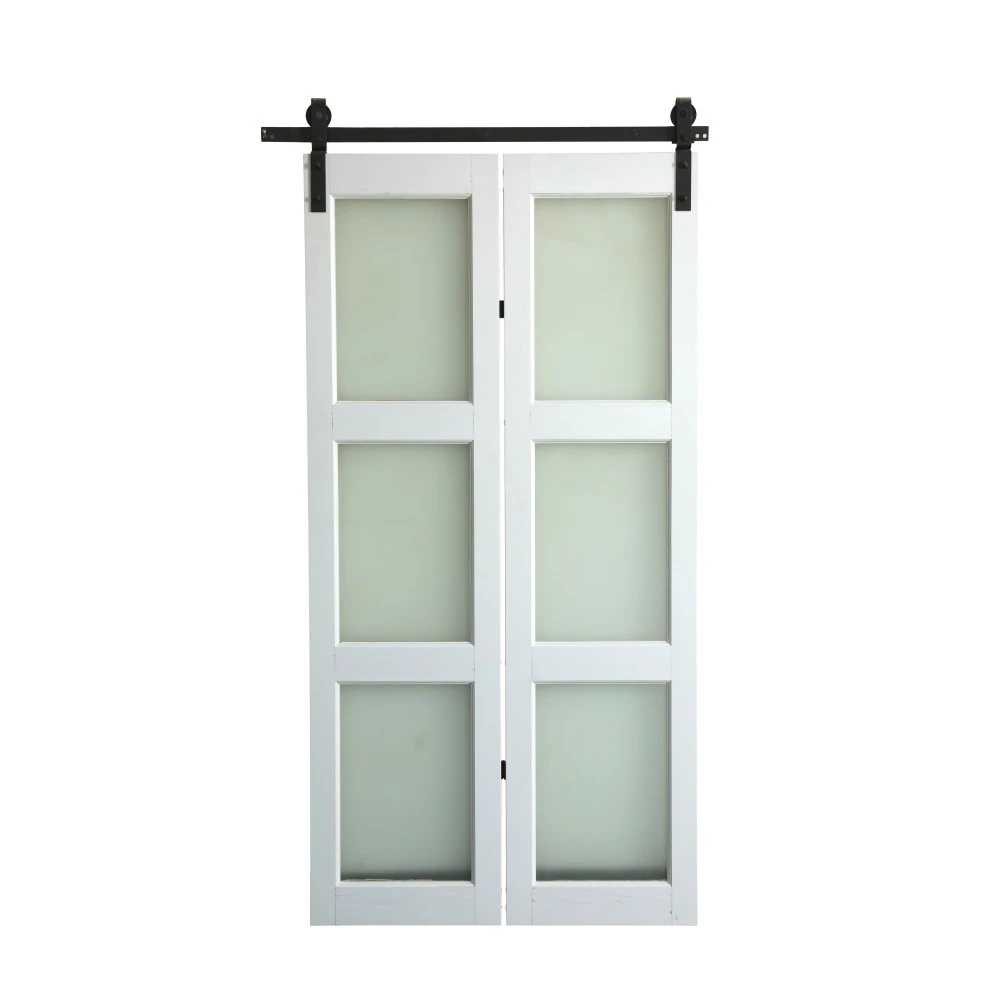 MDF Glass Folding Barn Door