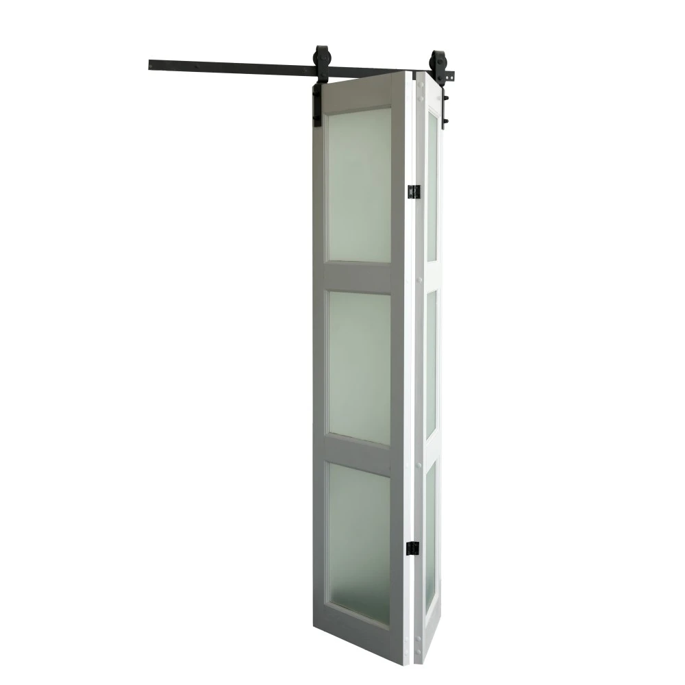 MDF Glass Folding Barn Door
