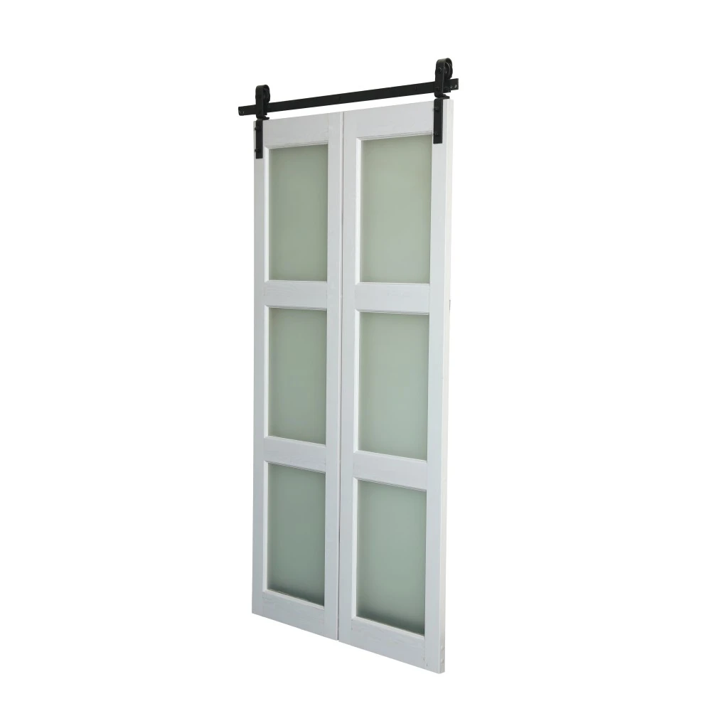 MDF Glass Folding Barn Door