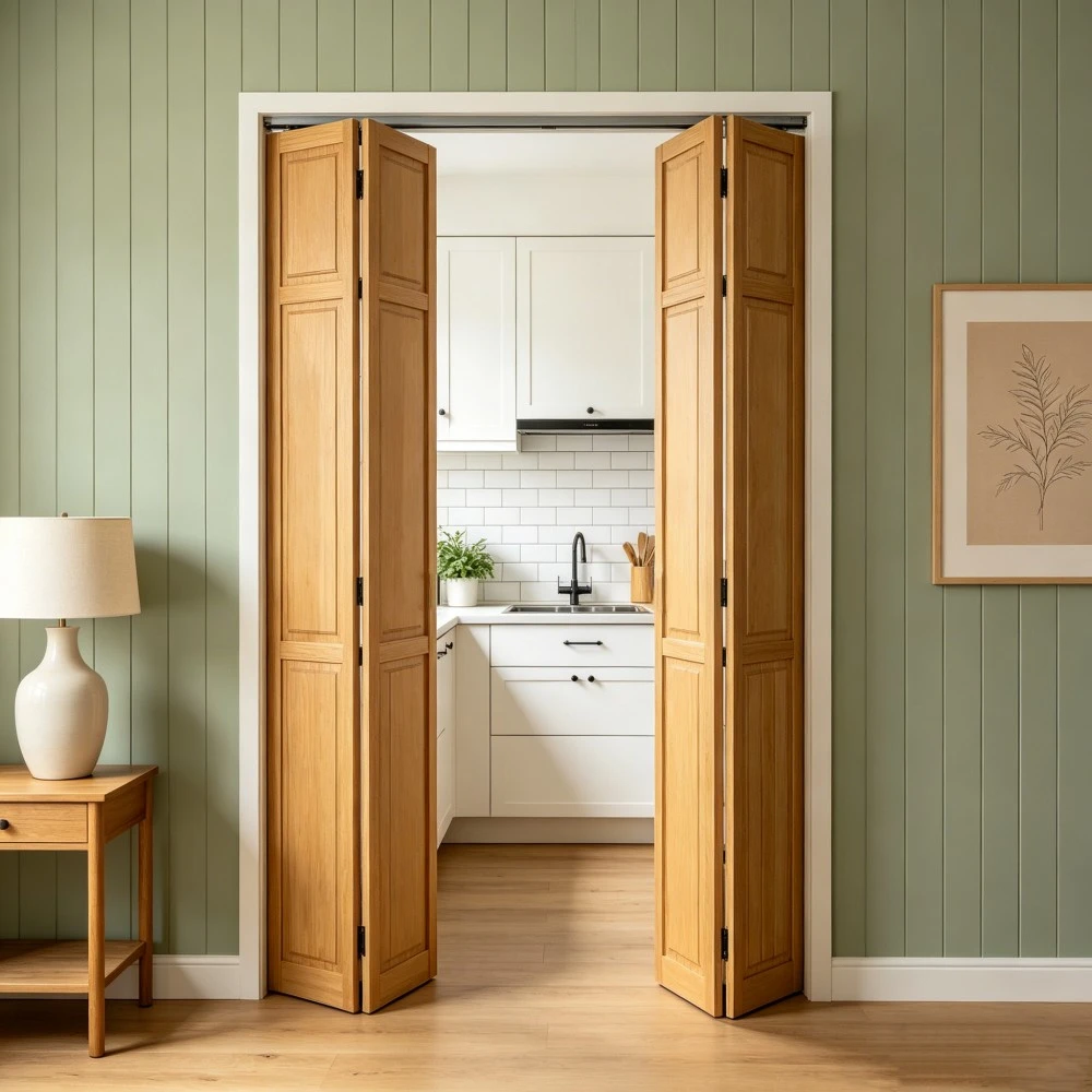 Solid Wood Folding Barn Door