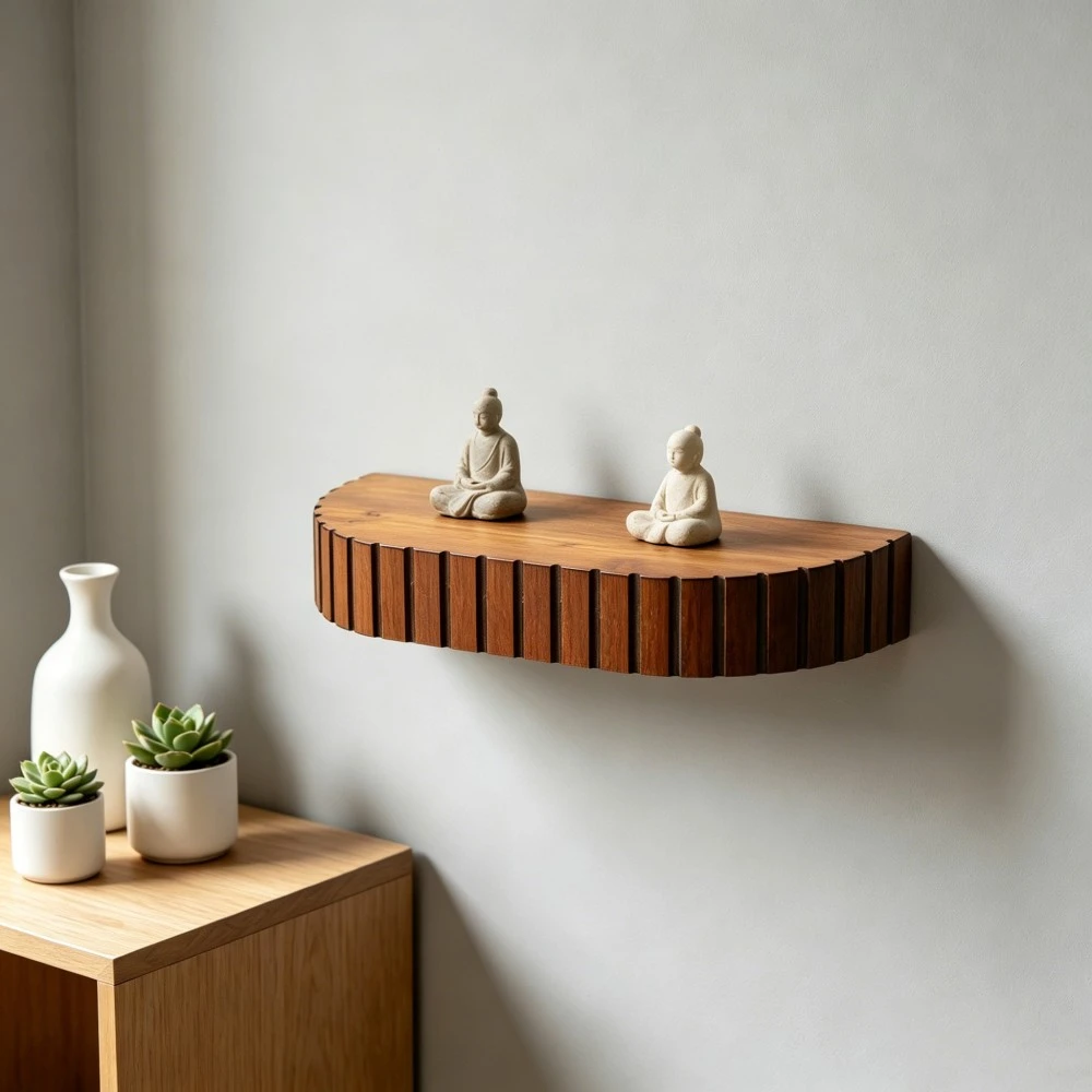 Semicircular Wall Mount Shelf