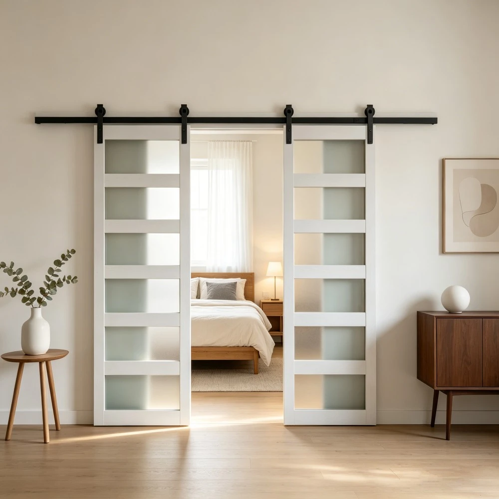 MDF Glass Barn Door