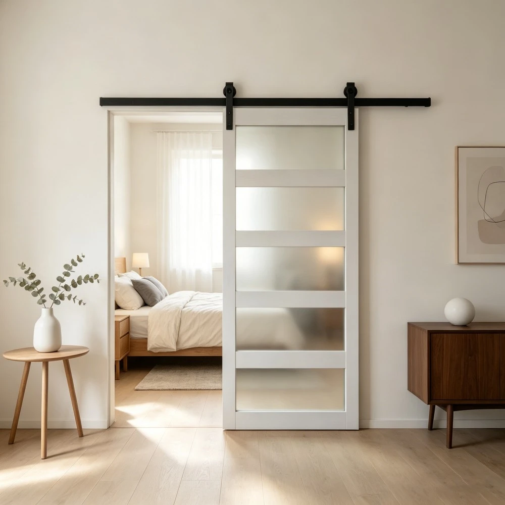 MDF Glass Barn Door